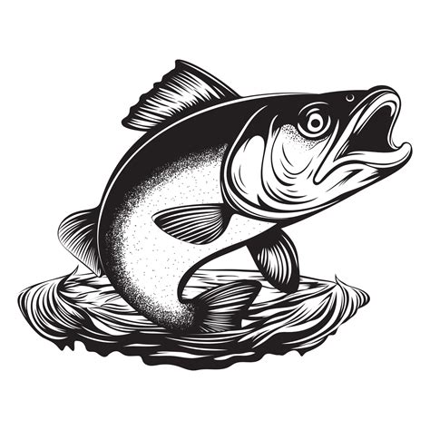 Fish Black And White Vector Images .